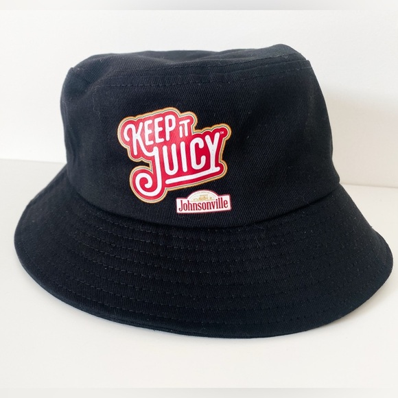 Keep It Juicy Johnsonville Black Bucket Hat, black with logo - Picture 2 of 5